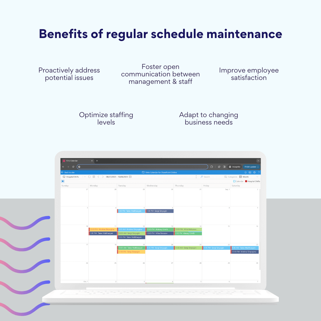 Pic. 3. Benefits of regular schedule maintenance.