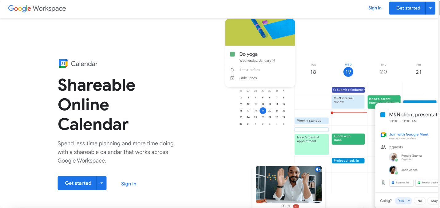 google calendar