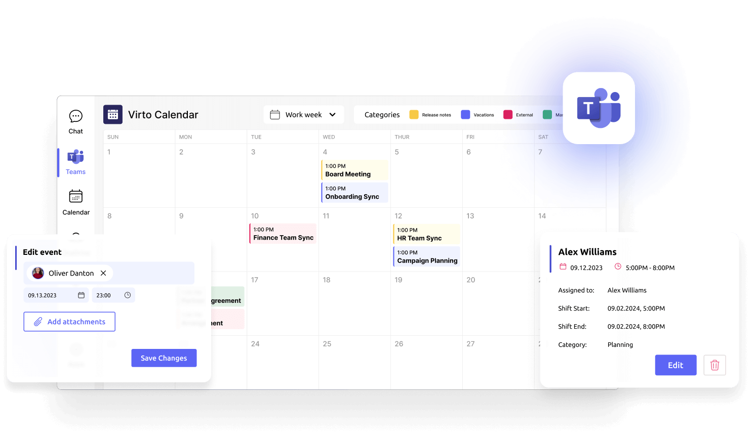 virto calendar app for microsoft teams desktop